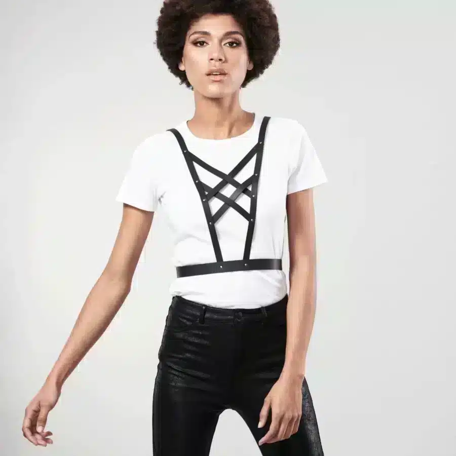 Bijoux Indiscrets Maze Cross Cleavage Harnas 4