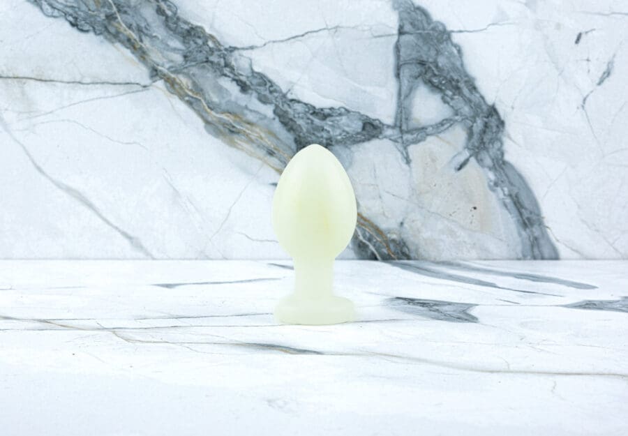 Crystal Buttplug Ava - Witte Jade