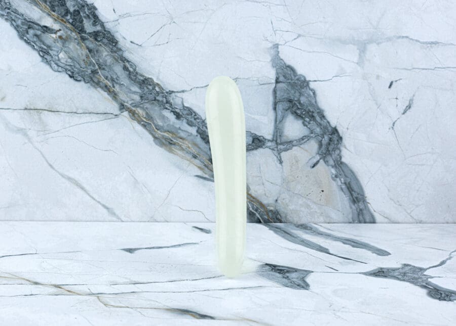 Crystal Dildo Isabella - Witte Jade - Afbeelding 2