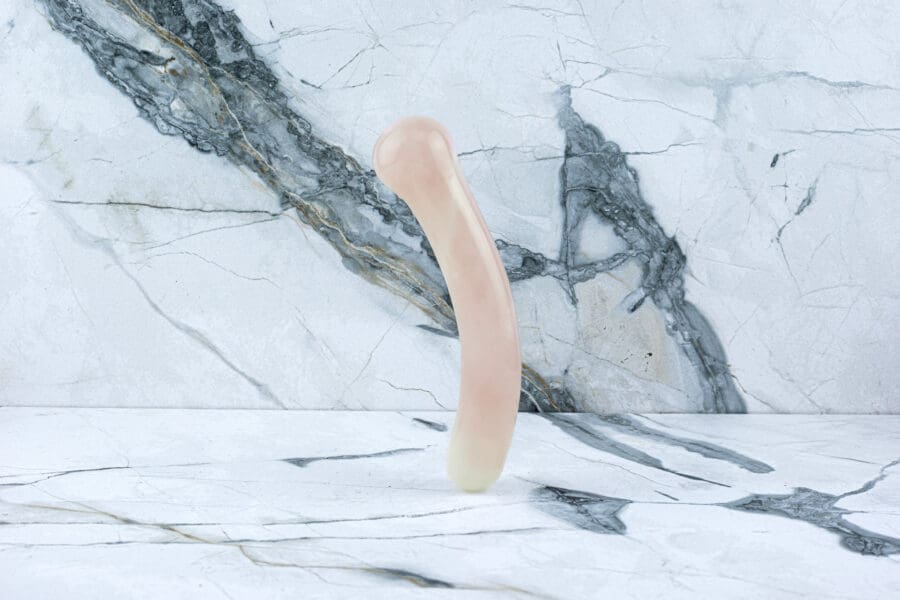 Crystal Dildo Olivia - Rozenkwarts - Afbeelding 2