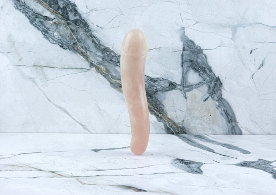 Crystal Dildo Emma - Rozenkwarts - Afbeelding 2