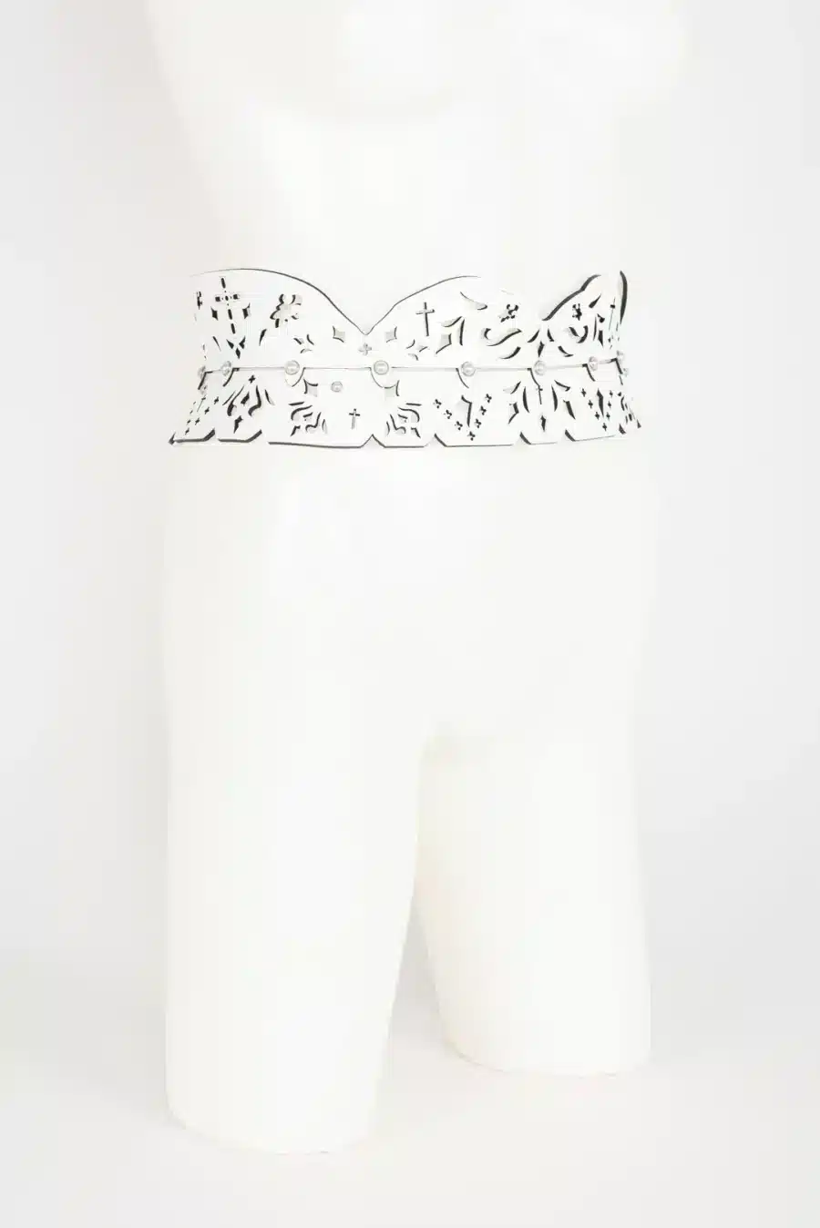 Fraulein Kink Bianco Skinny Jarretel