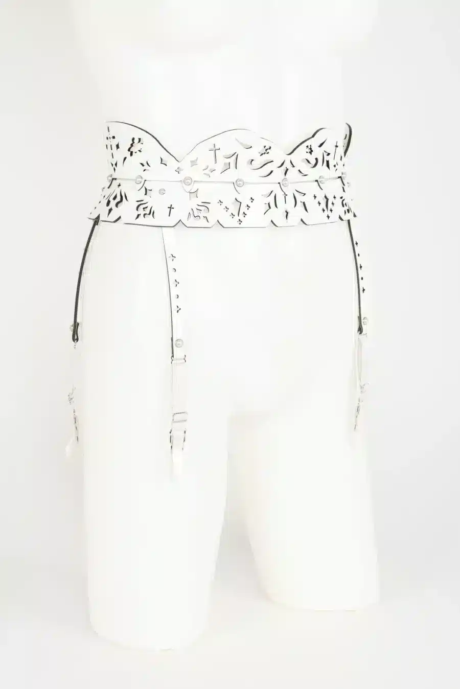 Fraulein Kink Bianco Skinny Jarretel