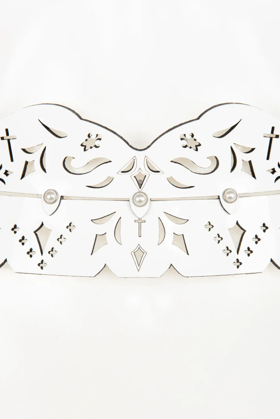 Fraulein Kink Bianco Skinny Jarretel