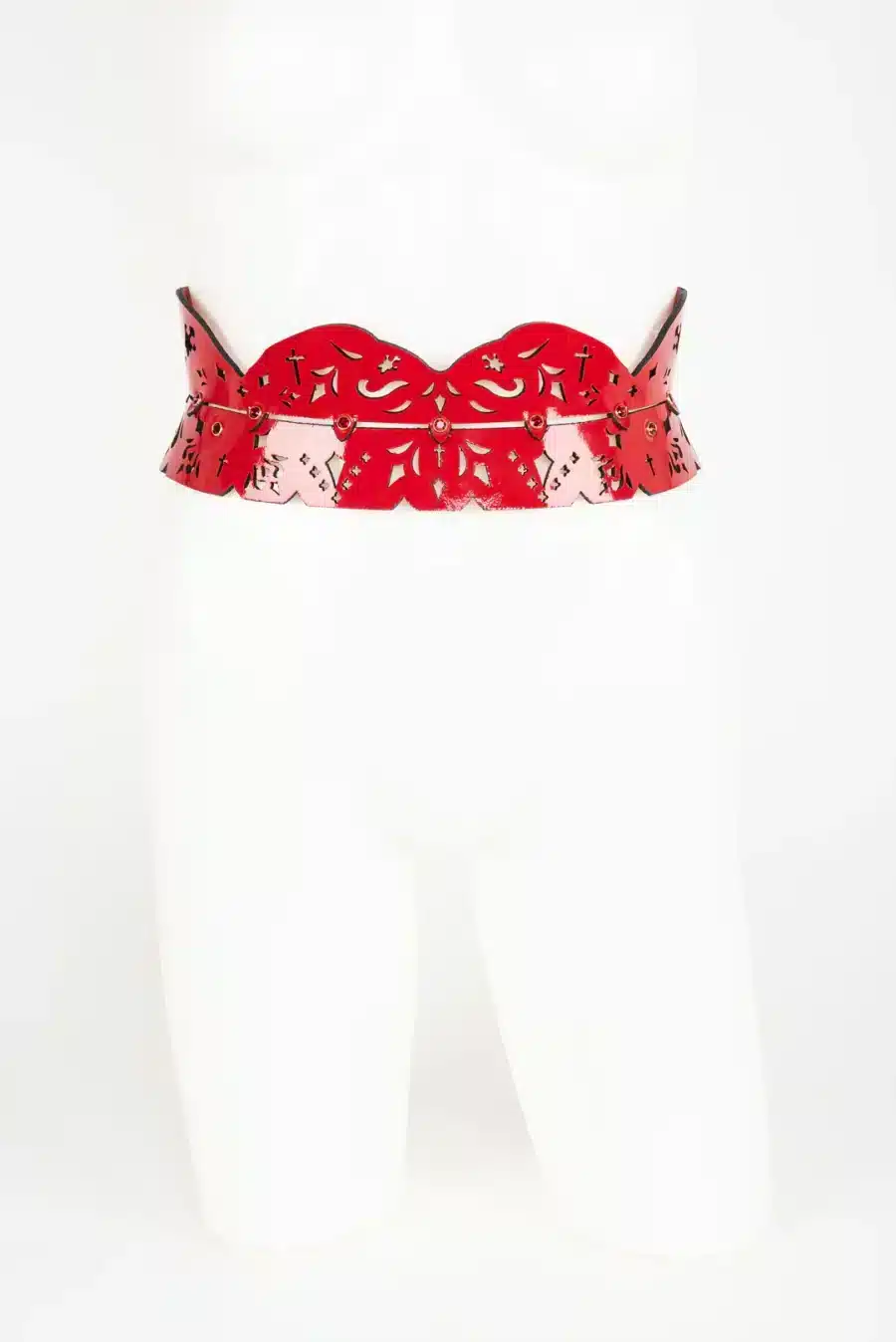 Fraulein Kink Rosso Skinny Jarretel