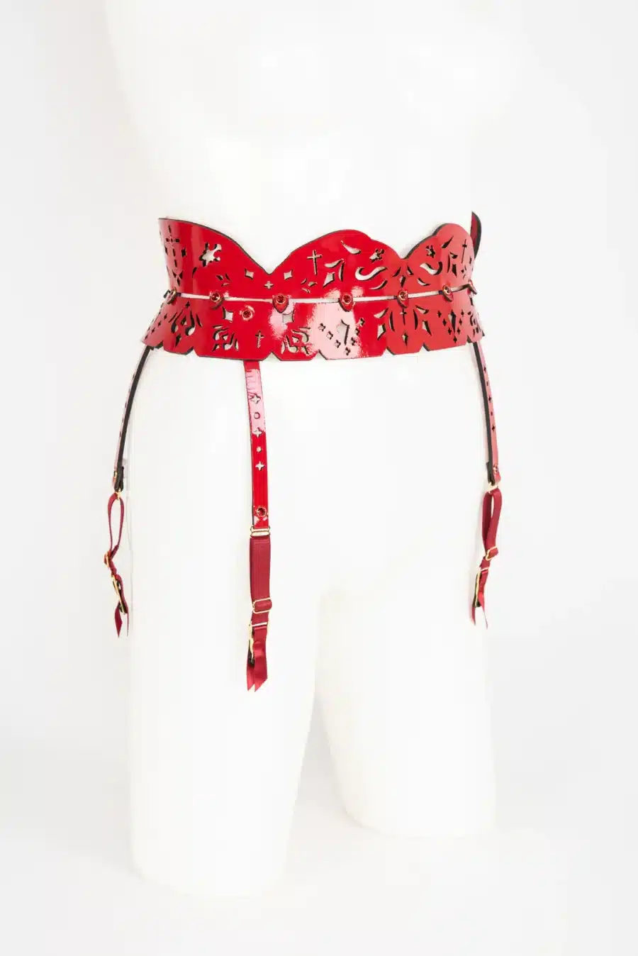 Fraulein Kink Rosso Skinny Jarretel