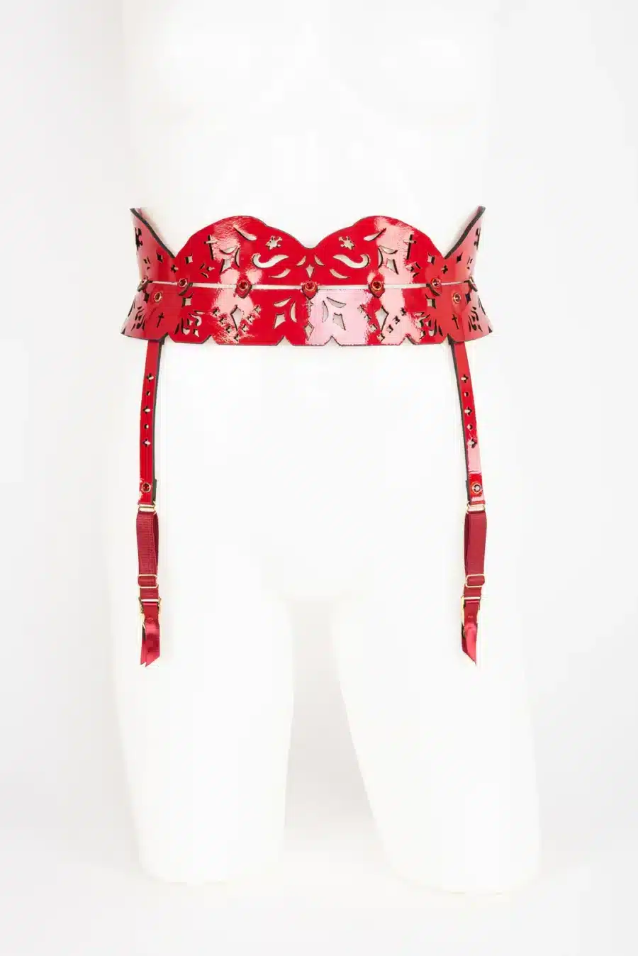 Fraulein Kink Rosso Skinny Jarretel
