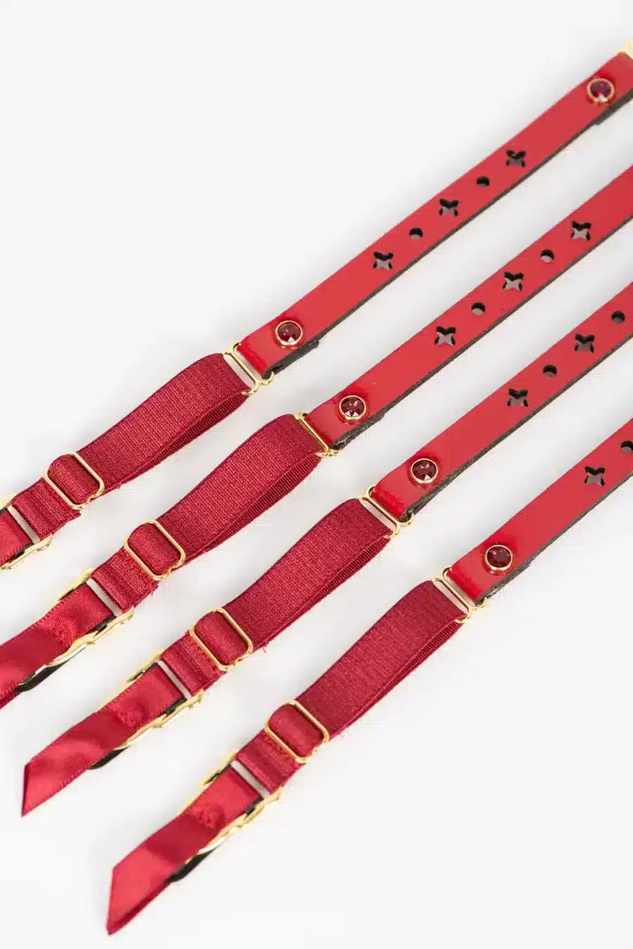 Fraulein Kink Rosso Skinny Jarretel