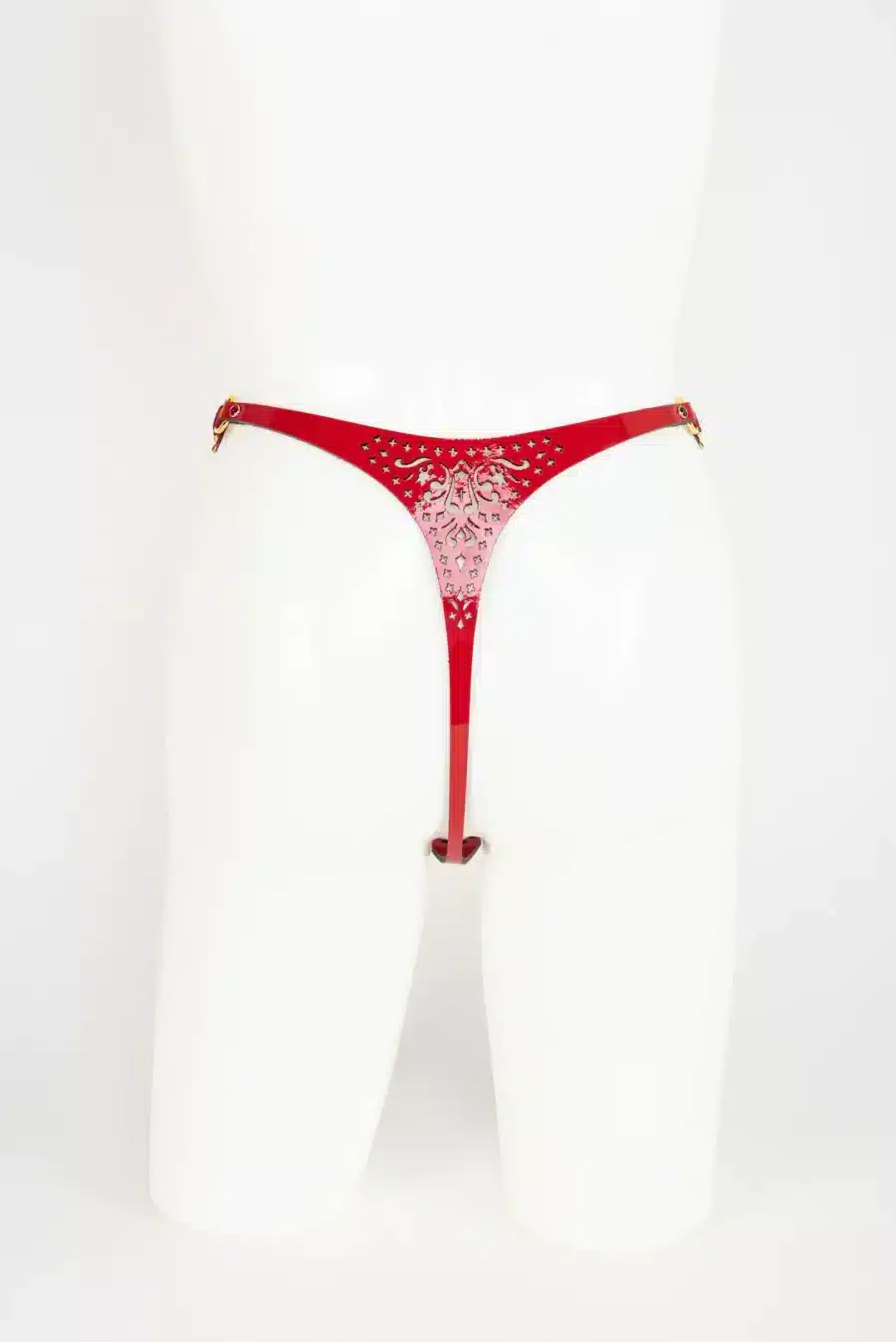 Fraulein Kink Rosso Leren String