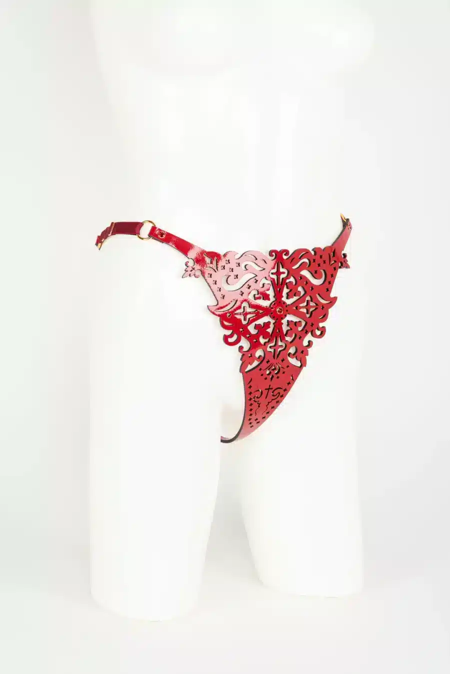 Fraulein Kink Rosso Leren String