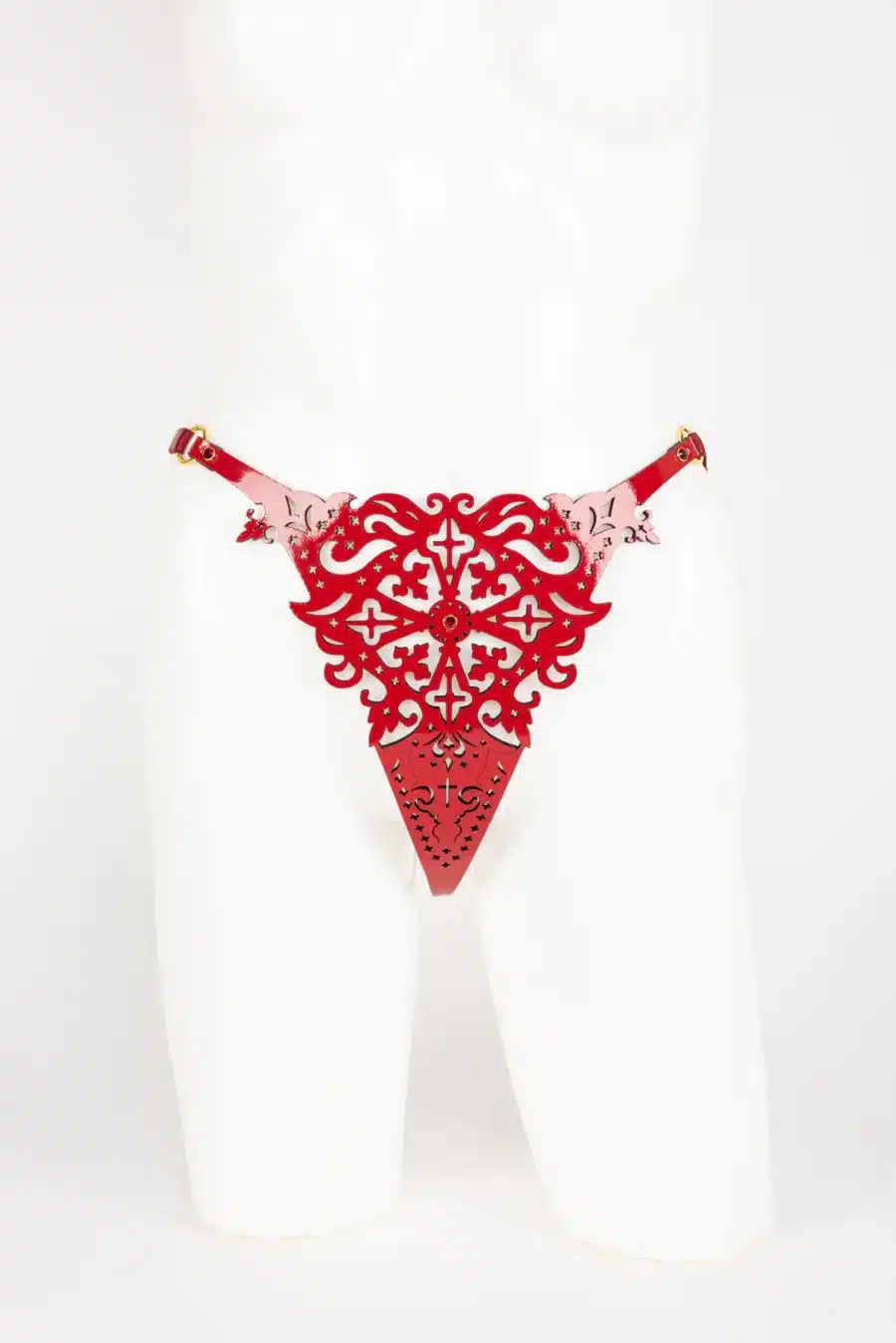 Fraulein Kink Rosso Leren String