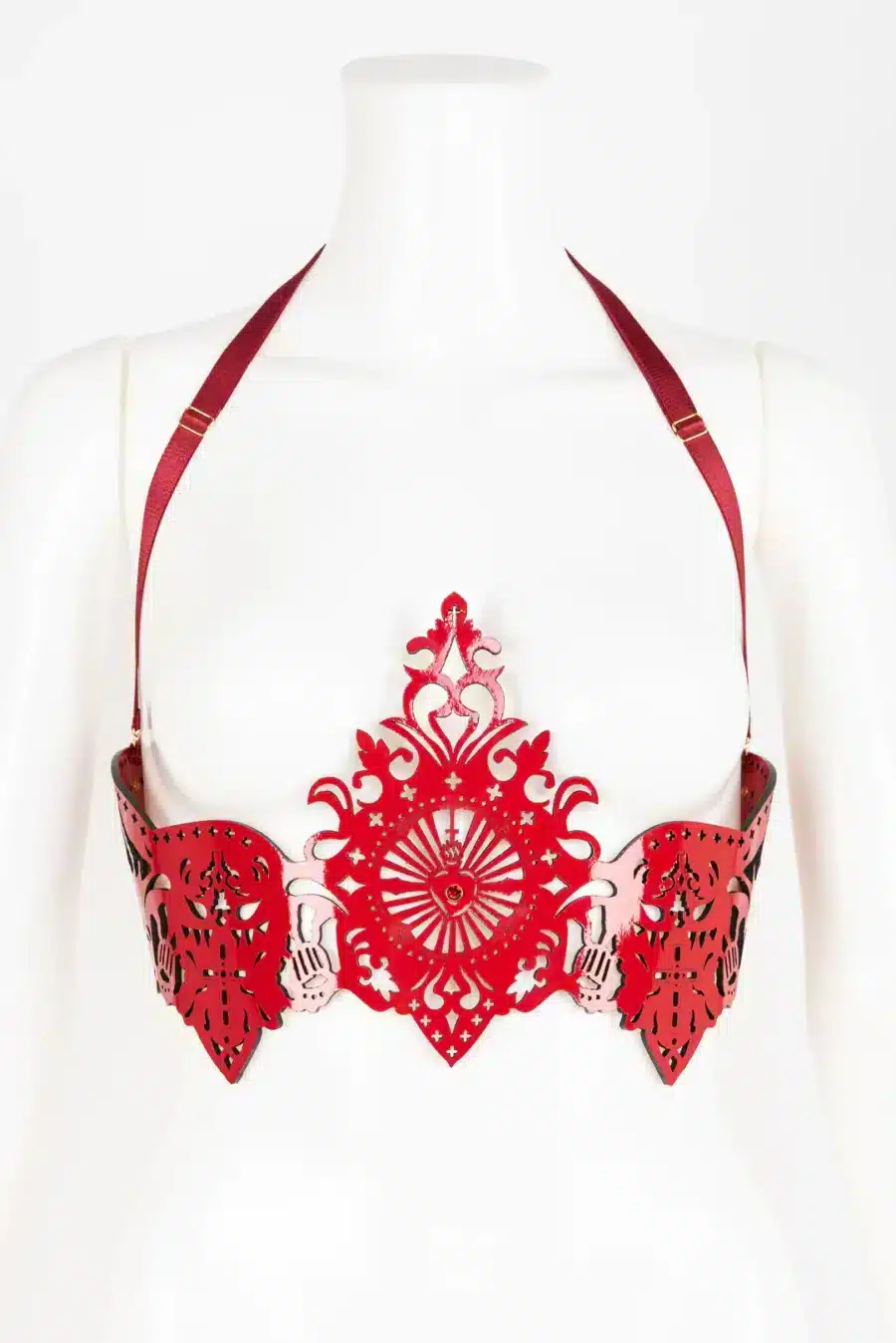 Fraulein Kink Rosso Bianco Nero Underbust Harnas 7