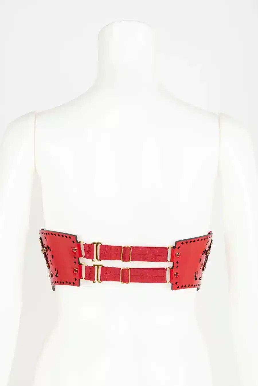 Fraulein Kink Rosso Bianco Nero Underbust Harnas