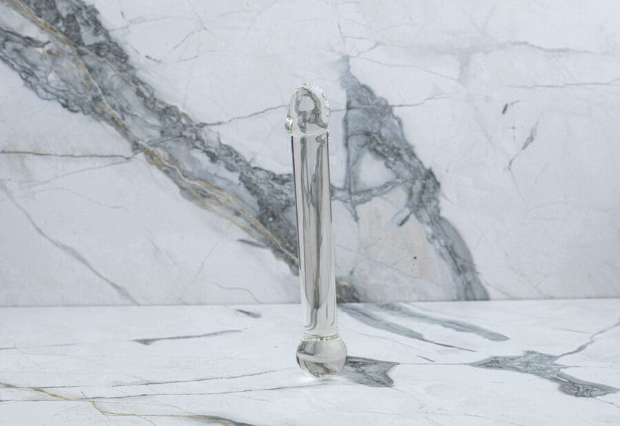 Gläs - Realistic Head Glazen Dildo - Afbeelding 2