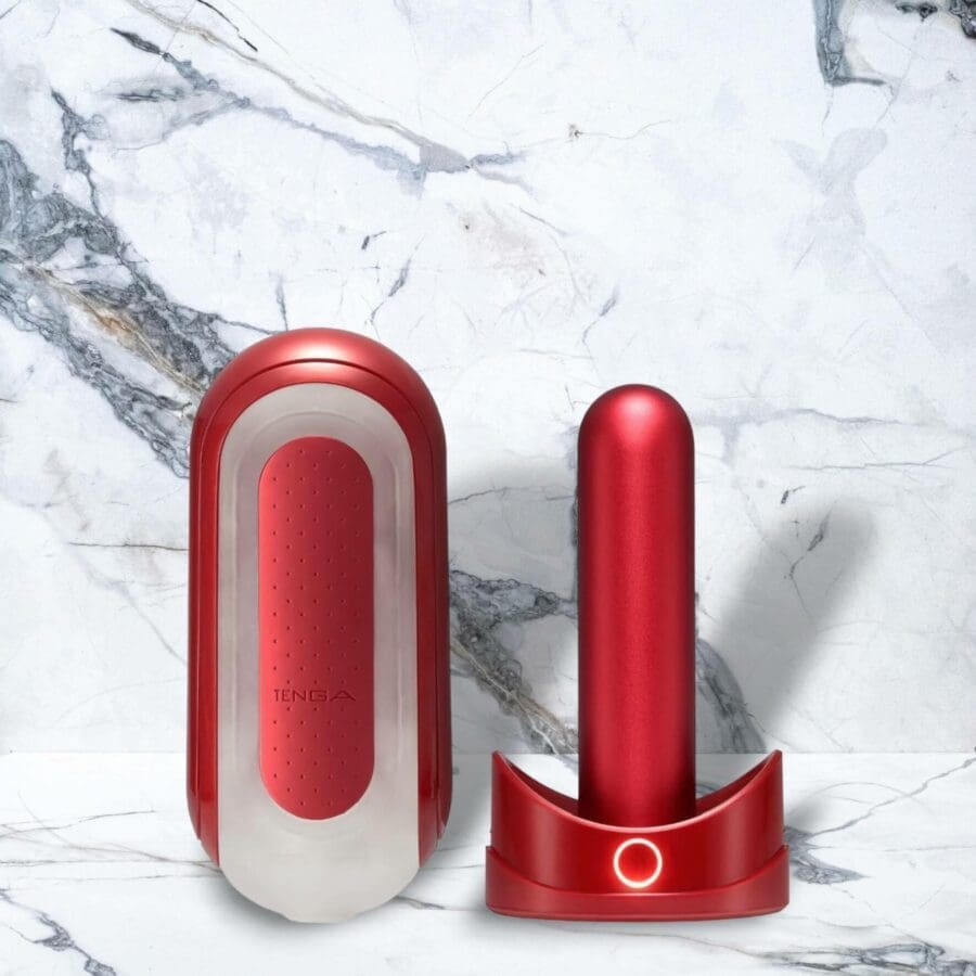 Tenga - Flip Zero Red and Flip Warmer Set