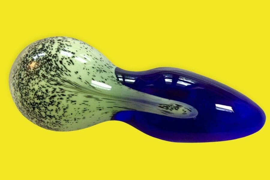 Shiri Zinn - Blauw Glazen Butt Plug - Afbeelding 7