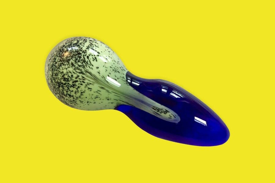 Shiri Zinn - Blauw Glazen Butt Plug - Afbeelding 2