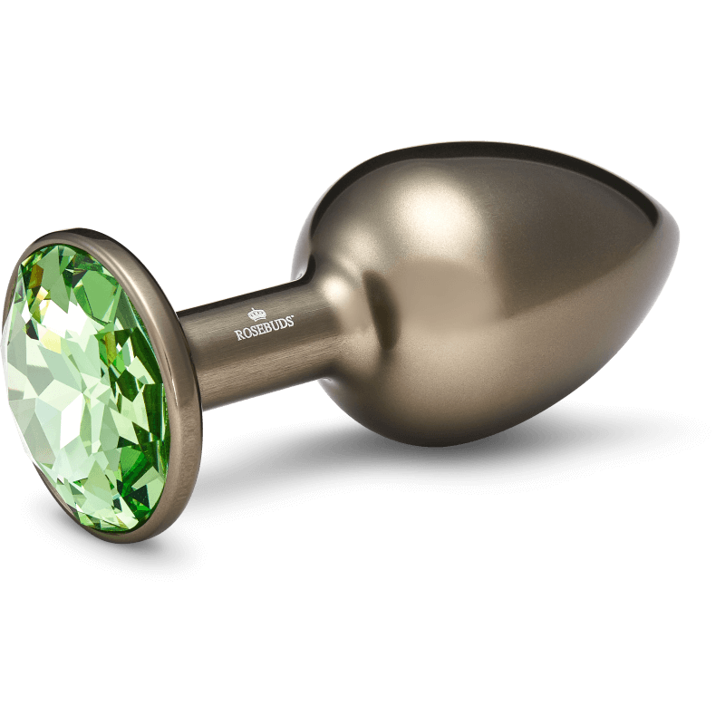 Rosebuds Medium Alu Crystal Grey Buttplug