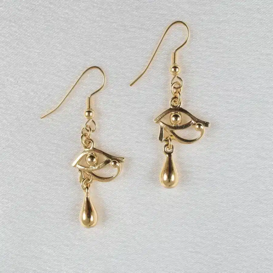Sylvie Monthule Oorbellen Eye Of Horus Goud 2