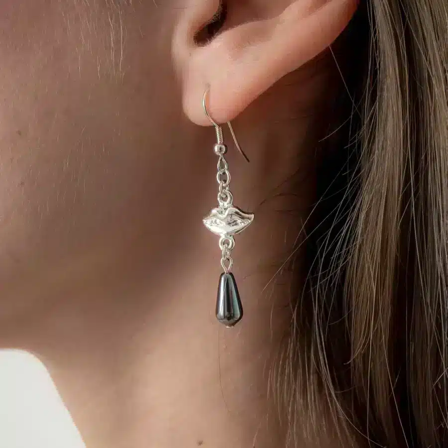 Sylvie Monthule Oorbellen Lovely Kisses Zilver 2
