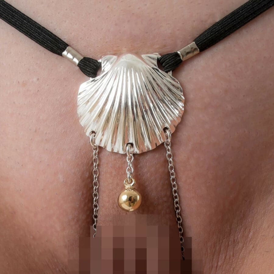 Sylvie Monthulé - G-String Rare Pearl | Zilver - Afbeelding 5