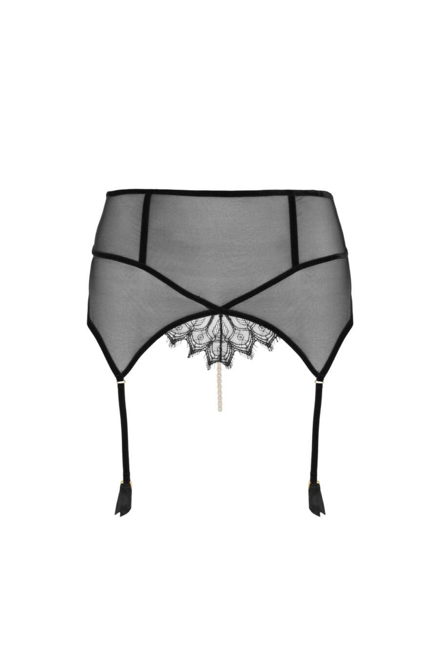 Bracli - Kyoto Jarretel Slip - Luxe Parelstring Lingerie - Afbeelding 2