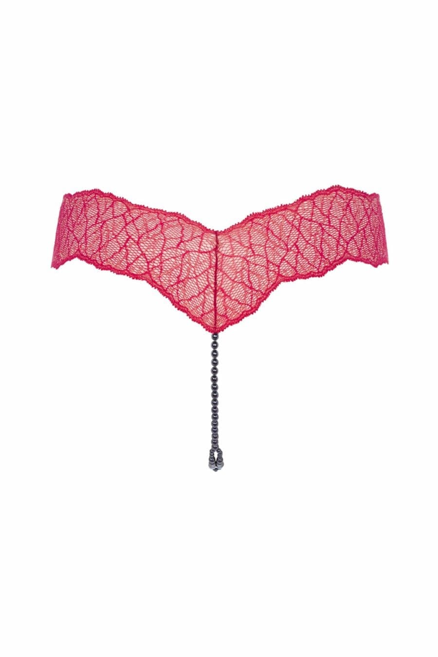 Bracli - Sydney Donkere Dubbele Parelstring Rood - Luxe Lingerie - Afbeelding 3