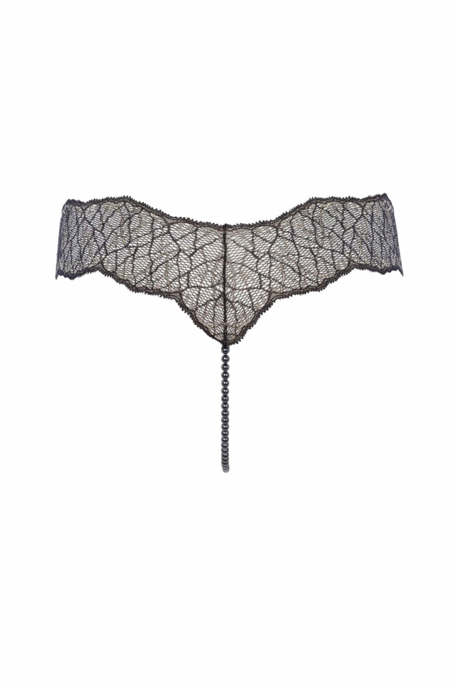 Bracli - Sydney Parelstring Zwart - Luxe Lingerie met Zwarte Parels - Afbeelding 3