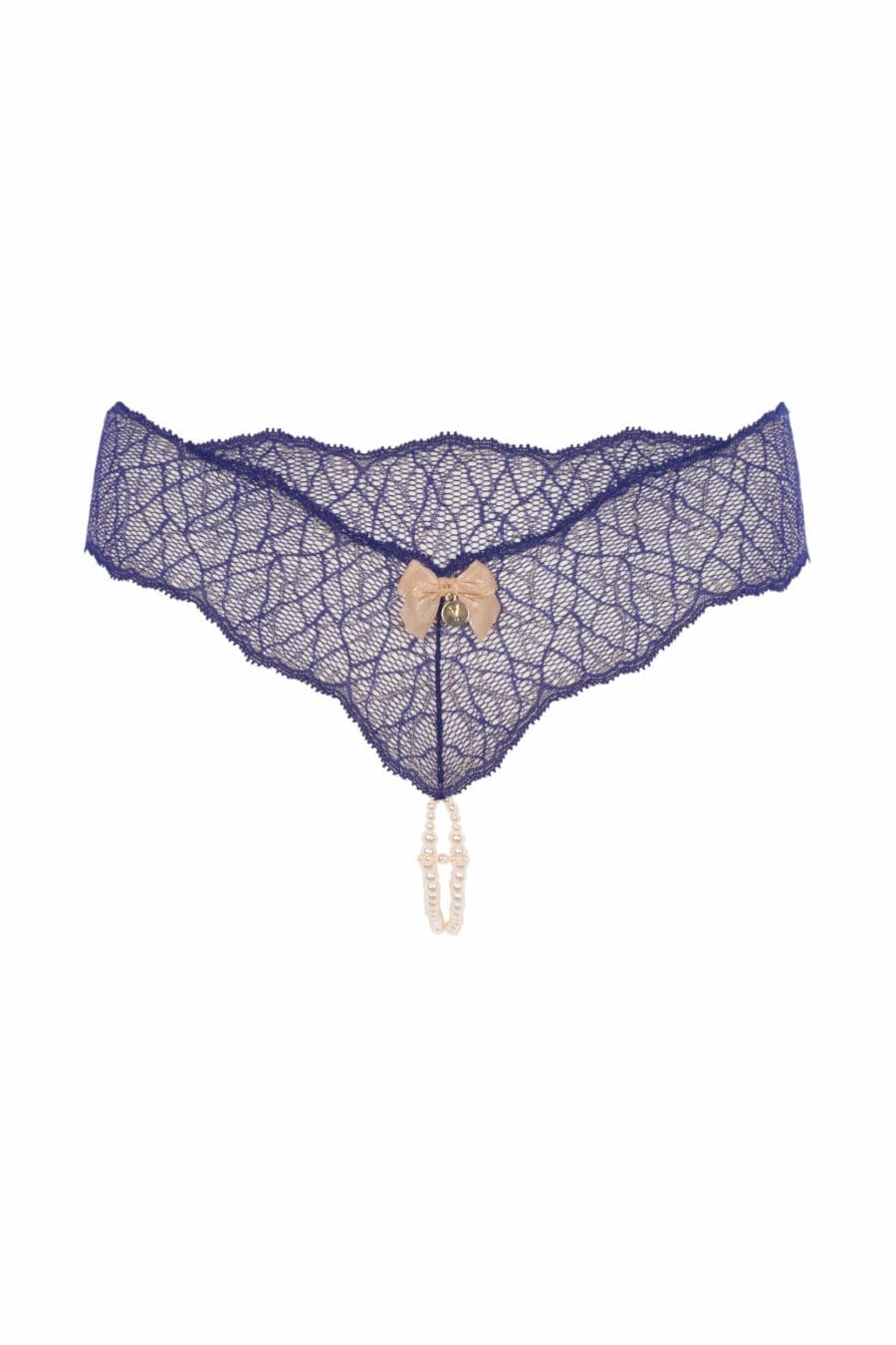 Bracli - Sydney Dubbele Parelstring Blauw - Luxe Lingerie - Afbeelding 2