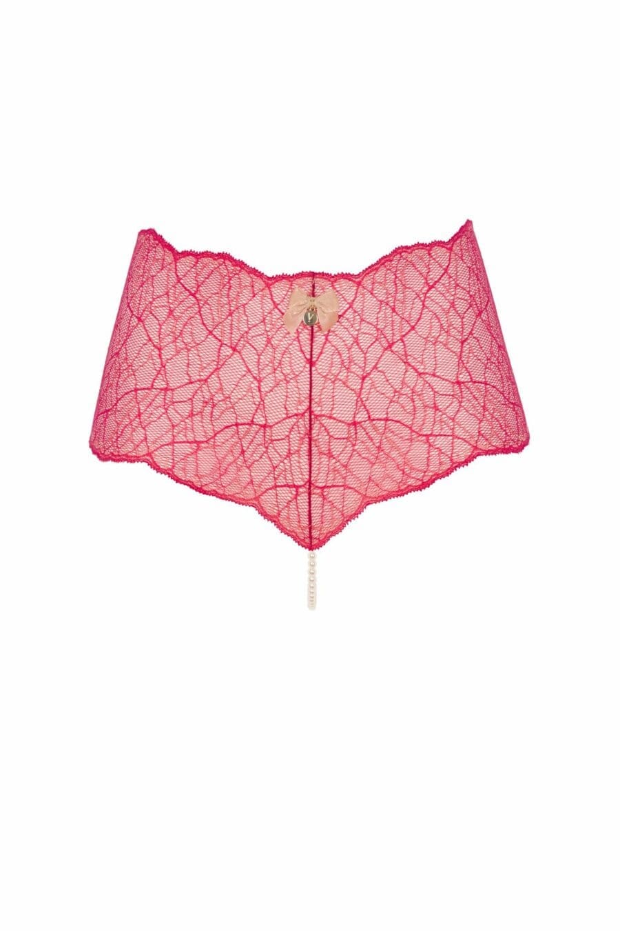 Bracli - Sydney Panty Rood - Luxe Parelstring Lingerie - Afbeelding 3