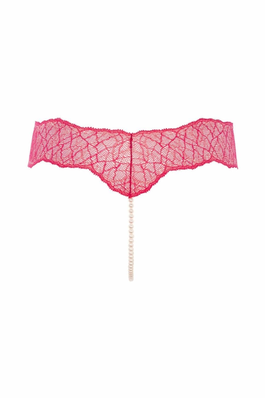 Bracli - Sydney Parelstring Rood - Luxe Lingerie met Parelketting - Afbeelding 3