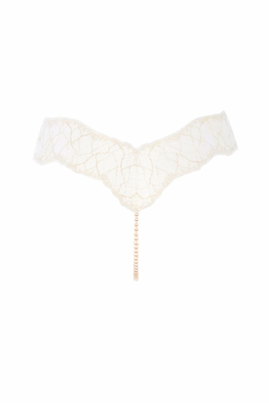 Bracli - Sydney Parelstring Ivoor - Luxe Lingerie met Parelketting - Afbeelding 3