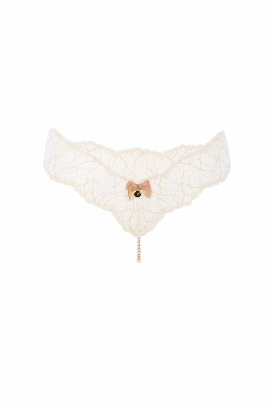 Bracli - Sydney Parelstring Ivoor - Luxe Lingerie met Parelketting - Afbeelding 2