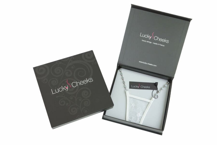 Lucky Cheeks Ivory Microstring