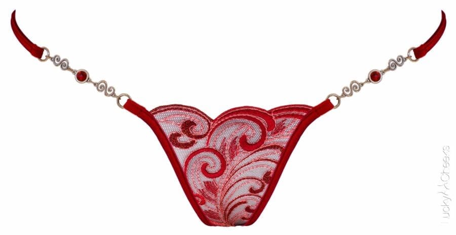 Lucky Cheeks - String Red Love | Rood - Afbeelding 6