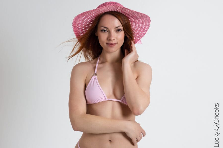 Lucky Cheeks - Bikini Roze Schoonheid | Triangel Top - Afbeelding 2