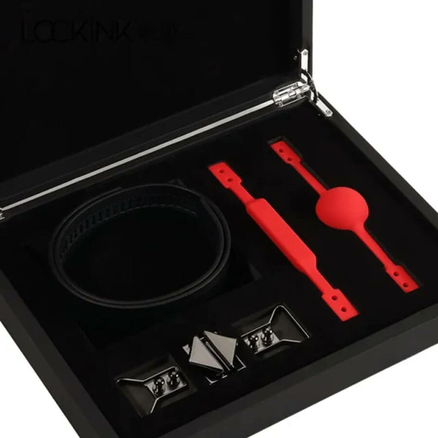 Lockink - Ballgag & Gagbite Set | Zwart