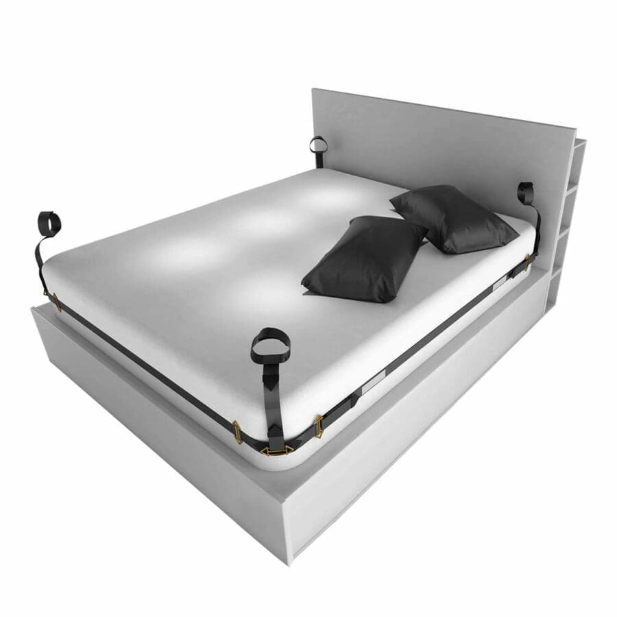 Lockink Bondage Bed Restraints Zwart