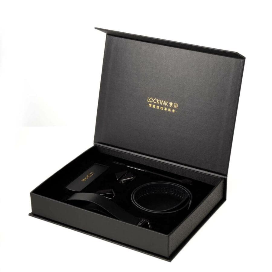 Lockink - Collar met Leash | Zwart - Afbeelding 3