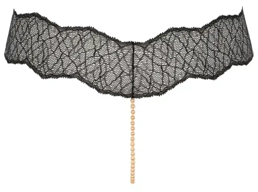Bracli - Sydney Parelstring Zwart - Luxe Heren Lingerie met Parels - Afbeelding 2