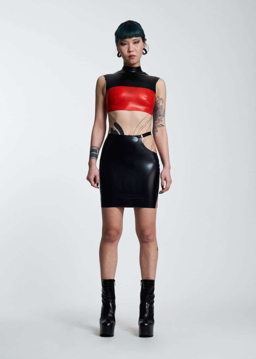 Filth Latex - The Candi Latex Sleeveless Top - Afbeelding 2