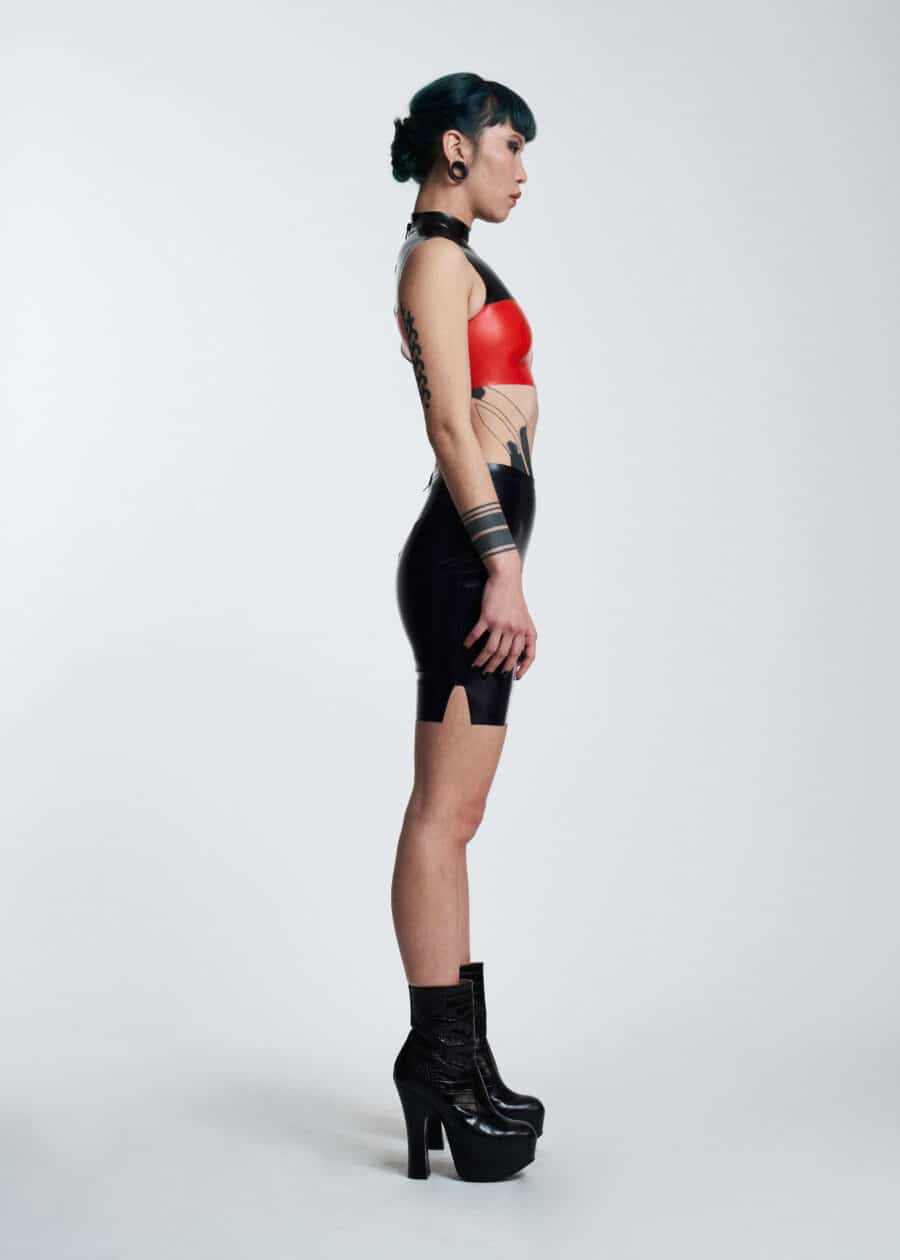 Filth Latex - The Candi Latex Sleeveless Top - Afbeelding 3