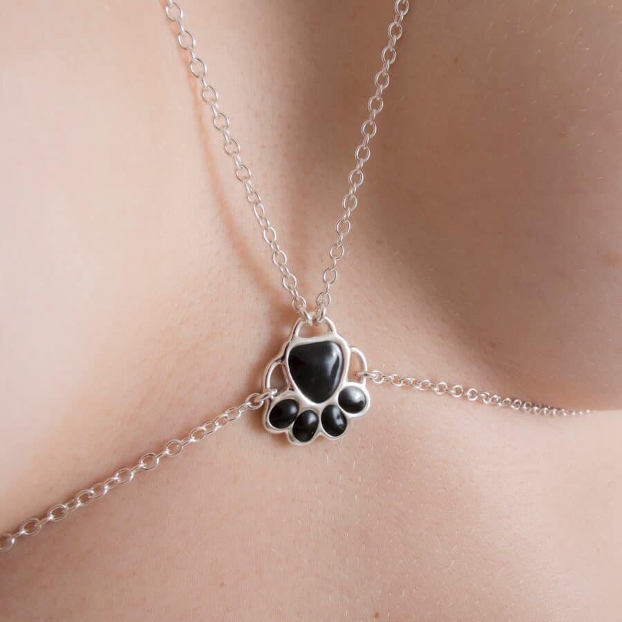 Sylvie Monthulé - Borstsieraad Velvet Cat Paws | Zilver