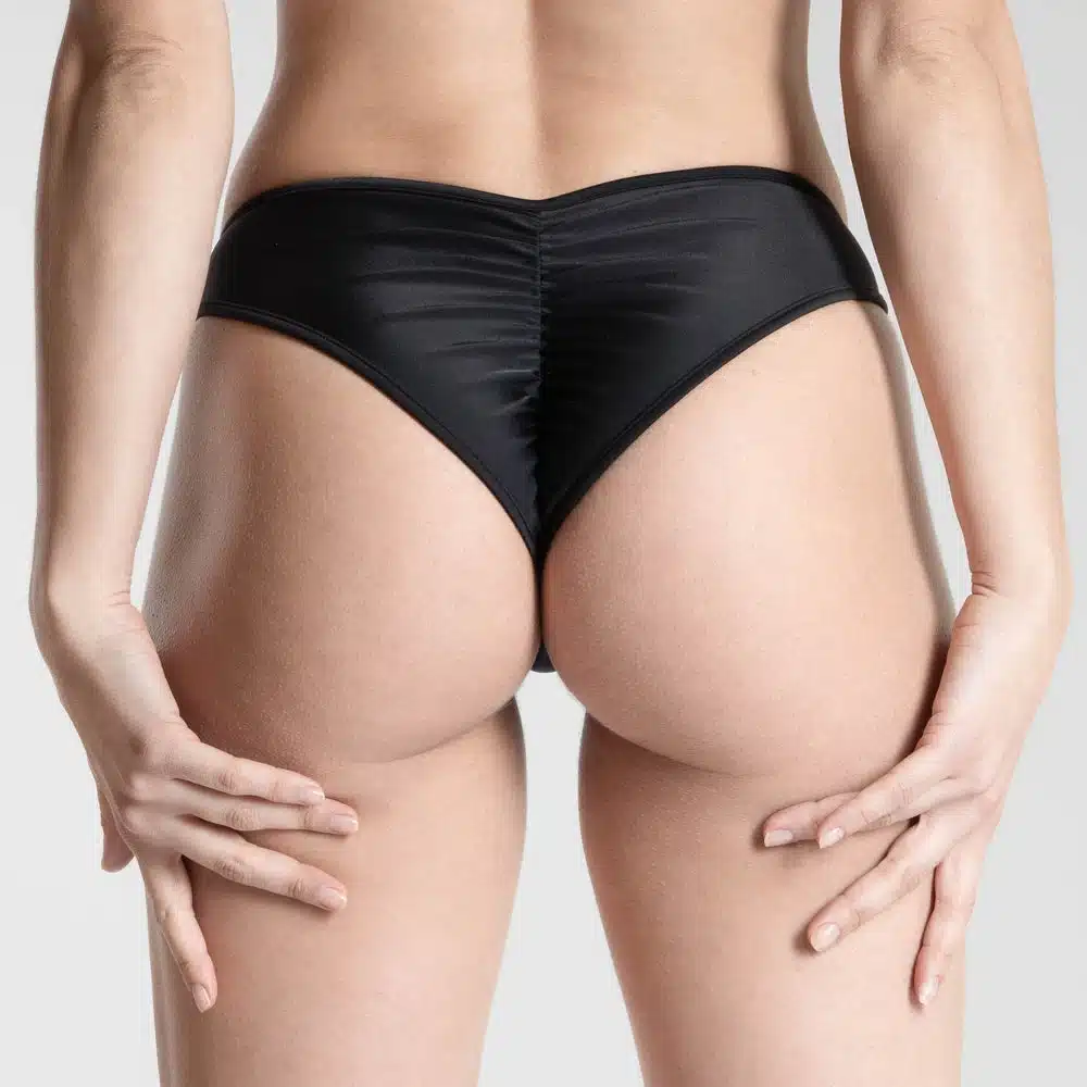 Lucky Cheeks | Bikini Black Beauty - Scrunch Brazilian Panty - Zwart - Afbeelding 2