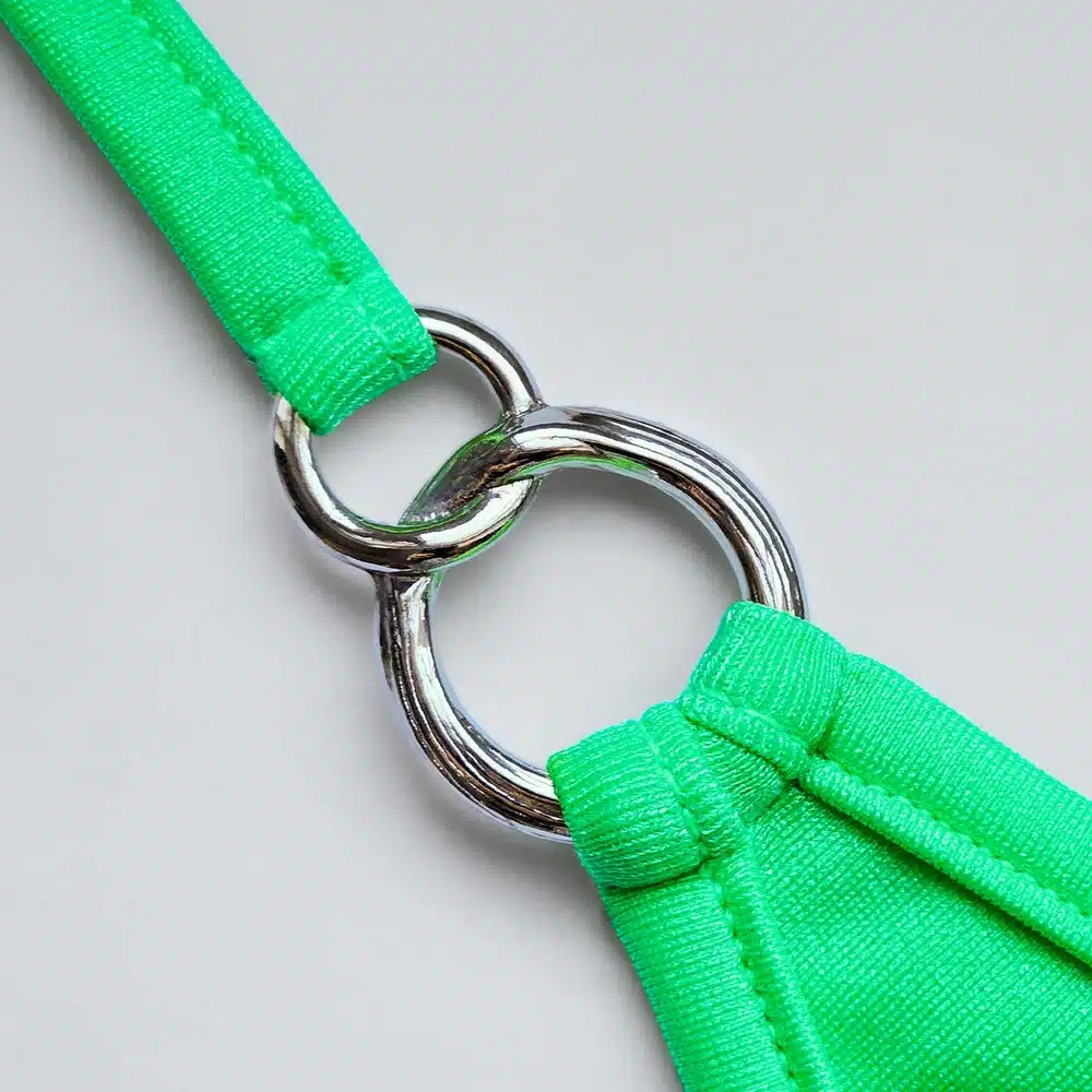 Lucky Cheeks | Bikini Neon Green Beauty - Micro Triangle Top - Afbeelding 3