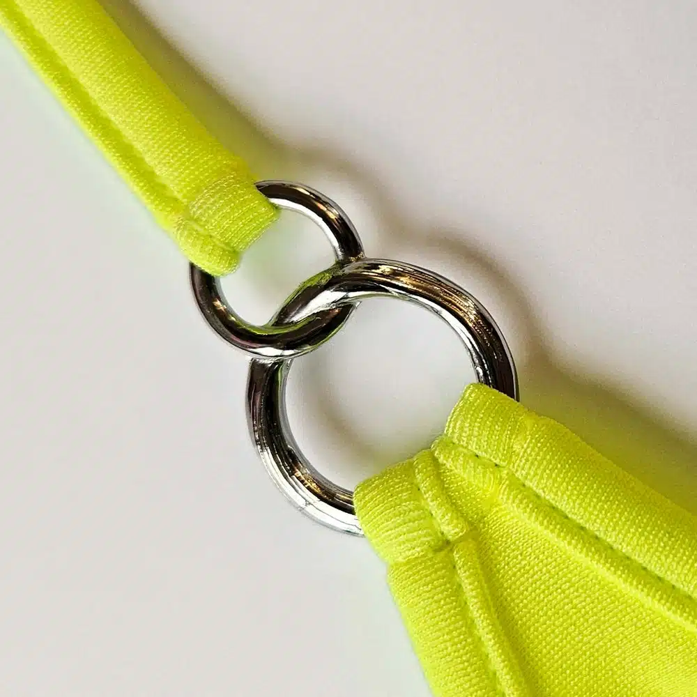 Lucky Cheeks | Bikini Neon Yellow Beauty - Extreme Micro Triangle Top - Afbeelding 3