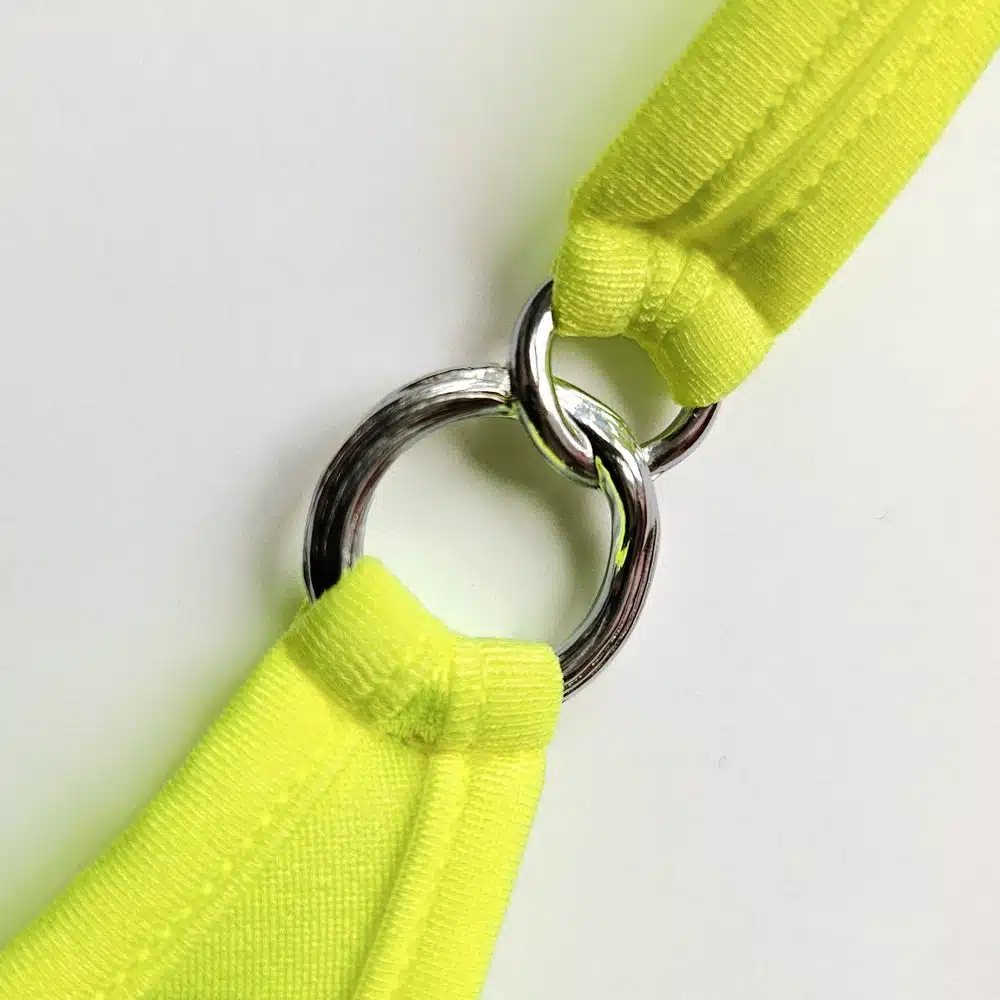 Lucky Cheeks | Bikini Neon Yellow Beauty - Scrunch String - Afbeelding 3
