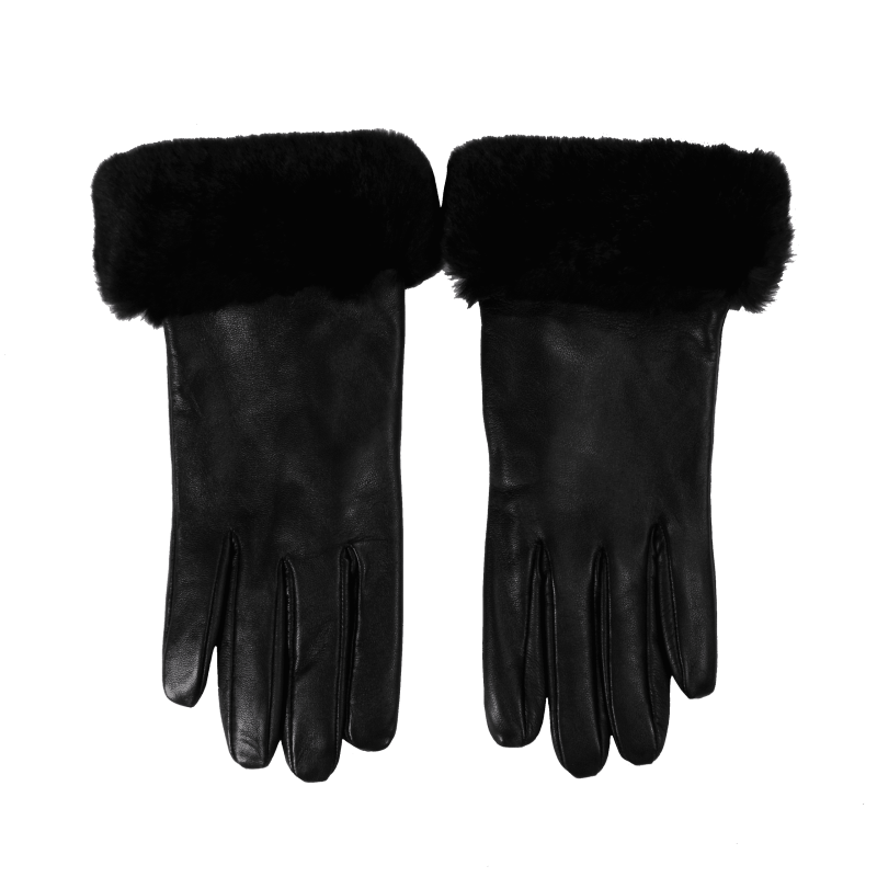 Elif Domanic Etty Handschoenen Met Lamswol Zwart 2
