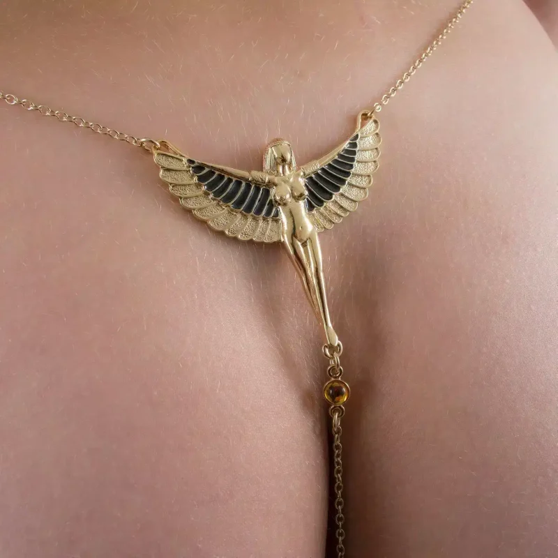 Sylvie Monthule Heupketting The Breath Of Isis Goud 2